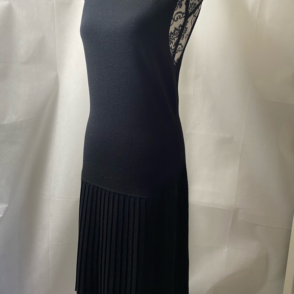 ALICE & OLIVIA pleated wool dress.